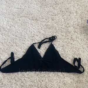 Kendall and Kylie crochet halter top